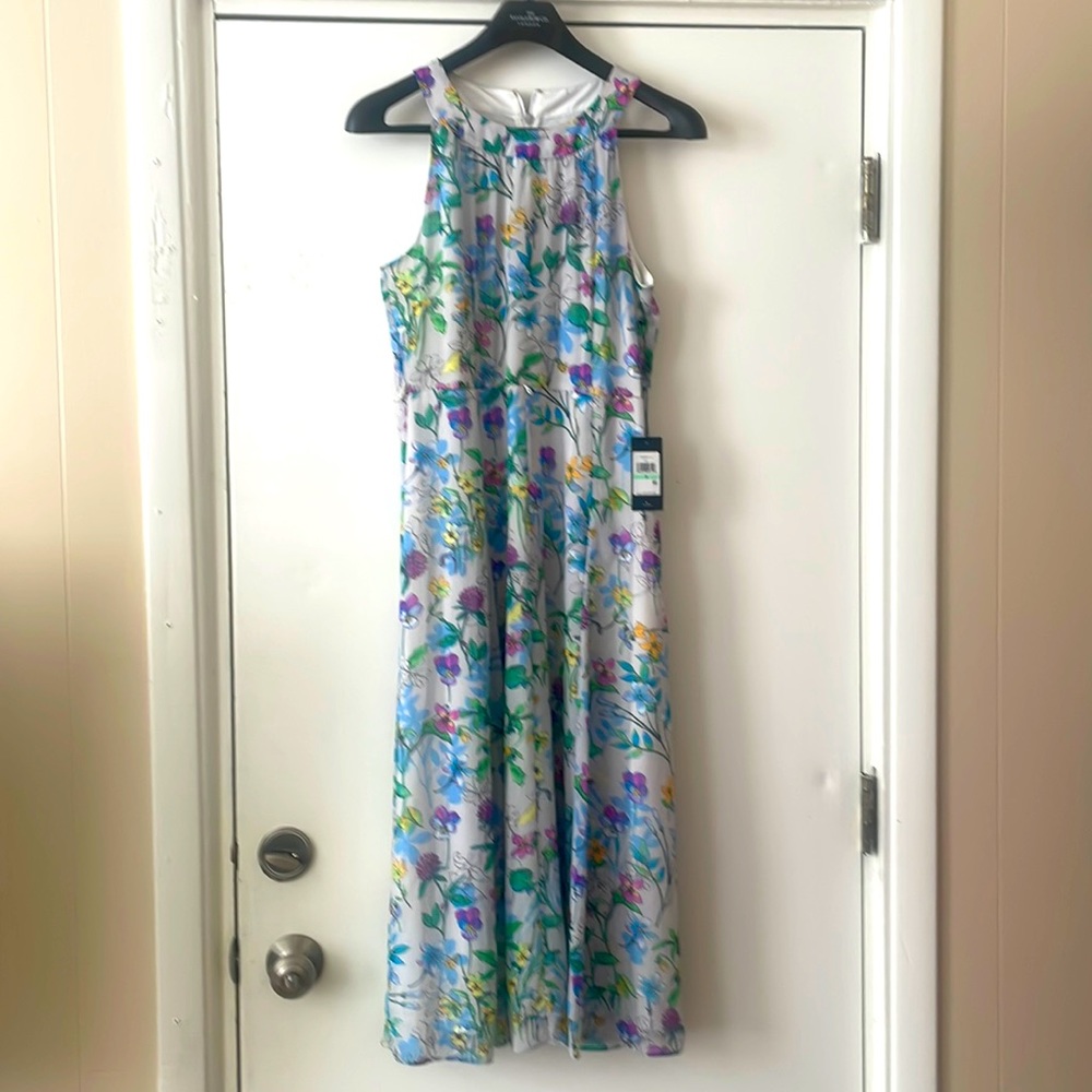 Womens Tommy Hilfiger Floral Sleeveless Midi Dress